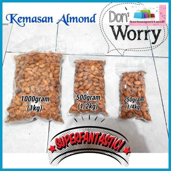 

E5Ewsfg- 1Kg Almond Roasted ( Panggang ) Usa - California Murah Bakar In Shell 78Itjyhf-