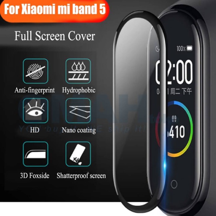 Screen Guard Protector 3D Premium Quality For Xiaomi Mi Band 5 dan Mi Band 6 Anti Gores Layar