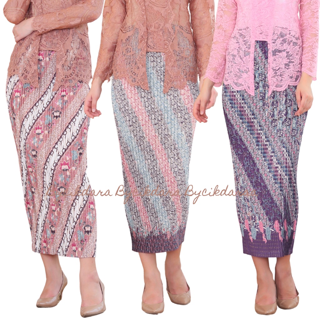 Pleated Skirt Batik | Frisket | Prisket | Plisket | Bukan Pario | Plated Skirt | kain batik plated | ironless| Bysierra butik