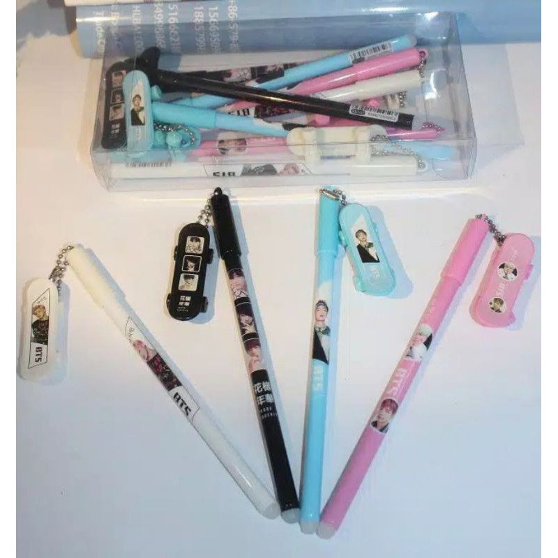 

PULPEN GEL BT BT21 GANTUNGAN ( per lusin isi 12 pcs )