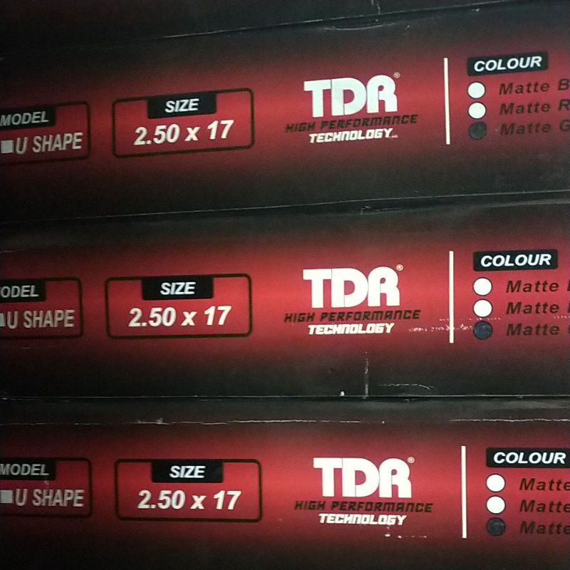 PROMO TDR RIM VELG W SHAPE KOTAK 250 VELK PELEG RING 17 MATTE GOLD MATTE RED MATTE