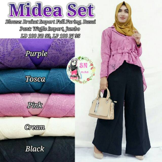Midea Set (blouse+celana)