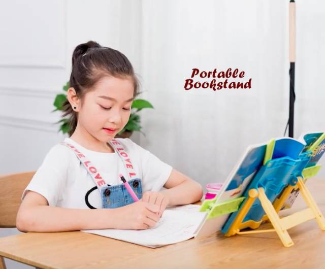 Portable bookstand alat sandaran buku , tab, ipad