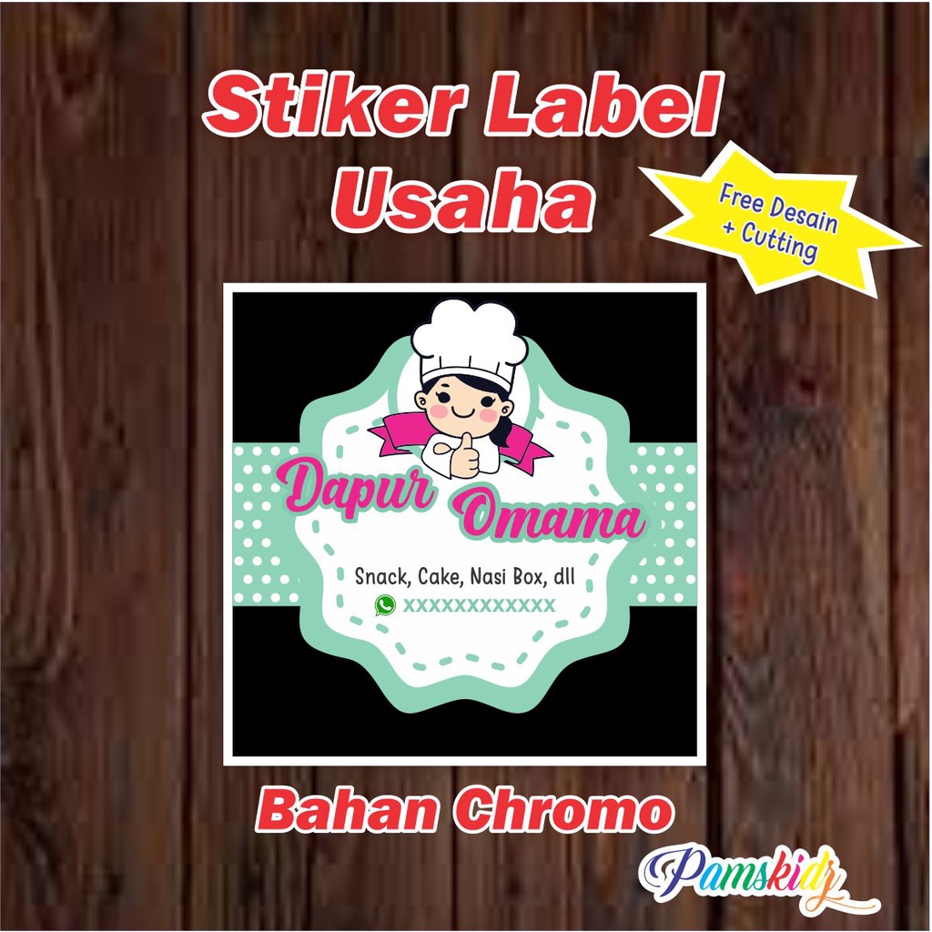 

Stiker Label Usaha/ Stiker Kemasan / Stiker Produk MAKANAN / SNACK