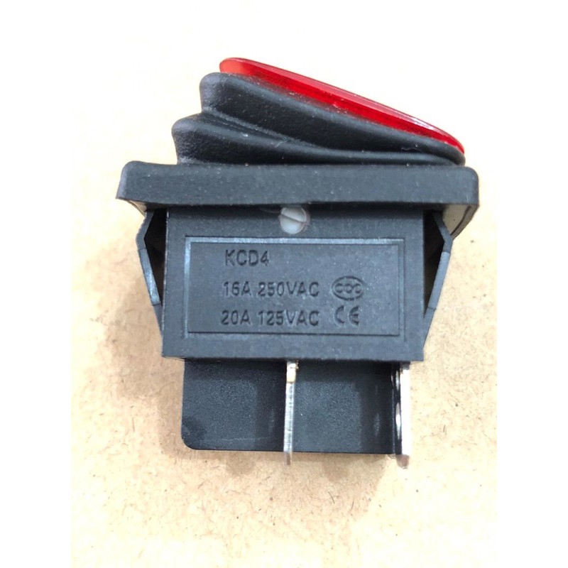 Rocker switch besar lampu 4 pin / 4 kaki WATERPROOF anti air