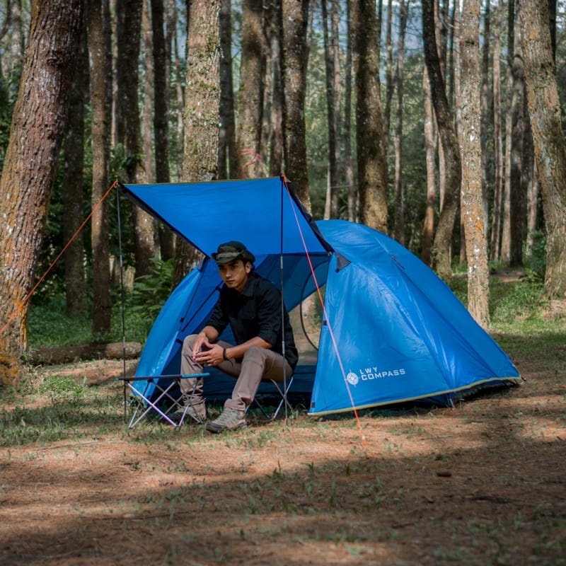 COD TENDA COMPASS LWY FRAME FIBER KAP 4 DOBLE LAYER/ TENDA CAMPING ULTRALIGHT/ TENDA LWY COMPASS/TEN