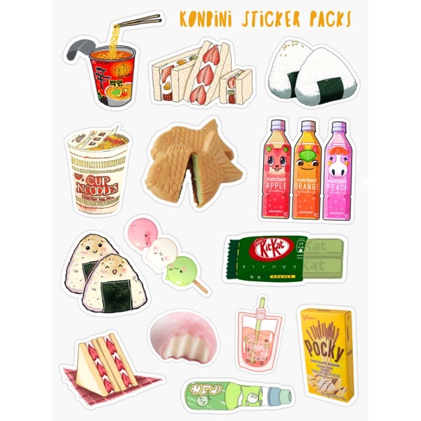 

Sticker Sheet Aesthetic tumblr | 107 food 2