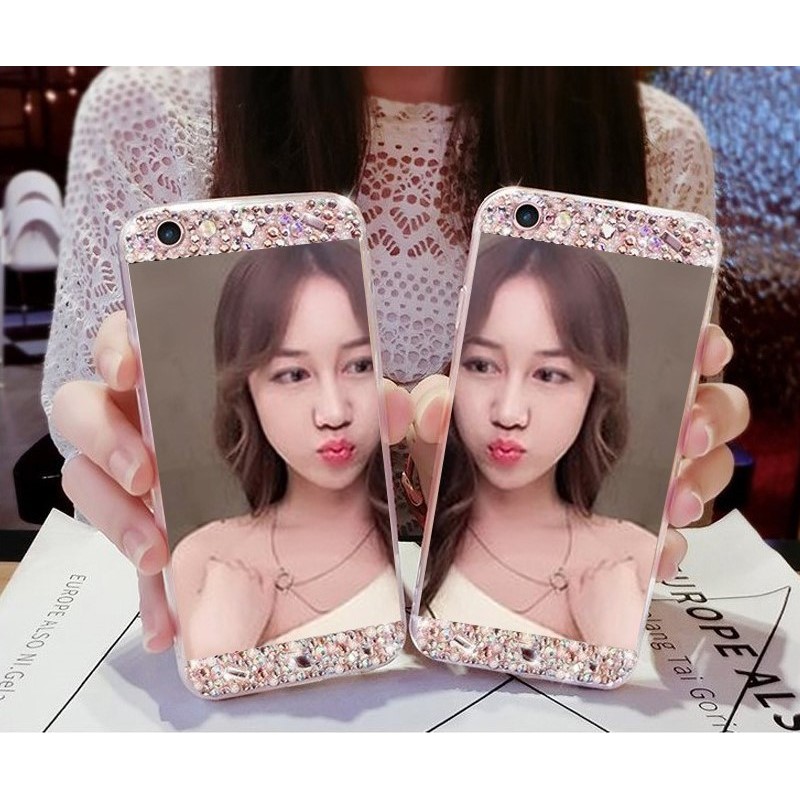 Diamond Mirror Case Samsung A6 A6 Plus A7 2018 A8 Plus A03 A03S A03 Core A70 A81