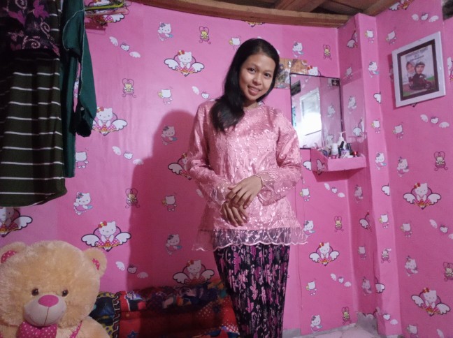 Couple Rok Dan Kemeja Paya Pink