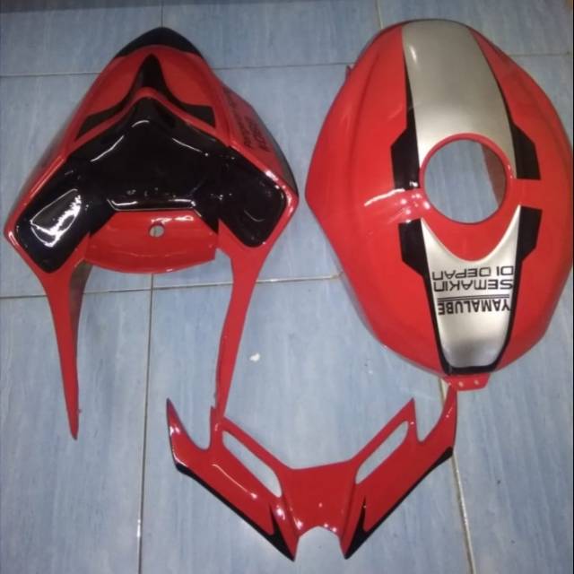 BODY MODEL DUCATI+KONDOM TANGKI MODEL R6 NEW+WINGLET,PNP R15 LAMA,V1,V2