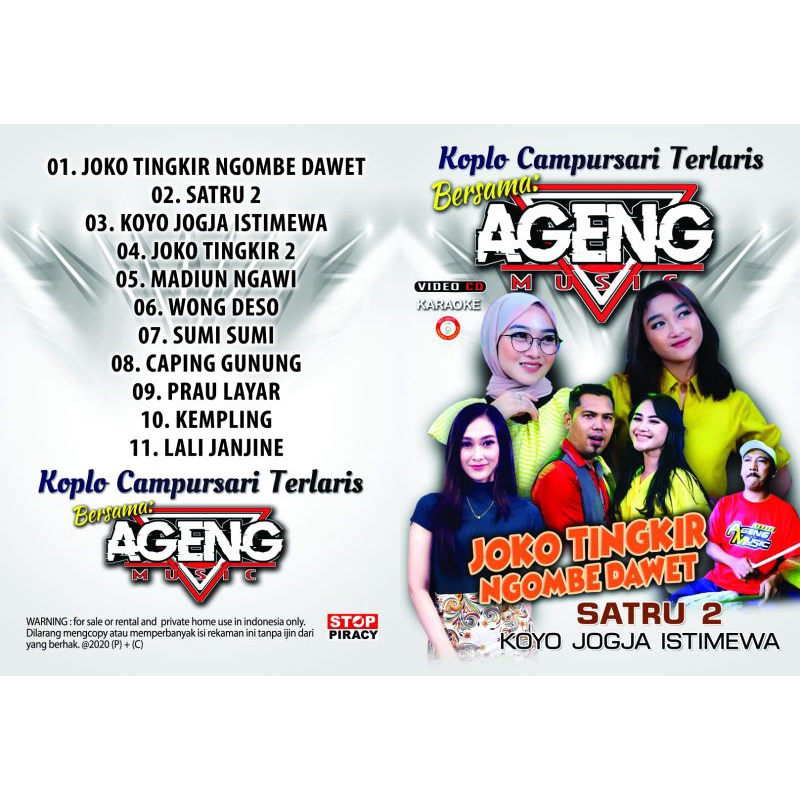 KASET VCD DVD KARAOKE KOPLO CAMPURSARI AGENG MUSIC / DAFABISNIS