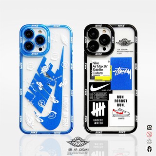 Trendy brand joint AJ sports shoes AJ OFF WHITE SOFT IPHONE CASING Square Phone Case IPhone 13 12 11 Pro Max X Xs Max XR 8 7 Plus Shockproof Soft TPU Back Cover