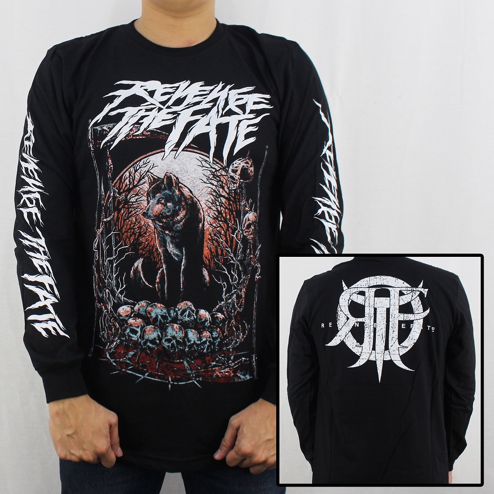 BAJU LENGAN PANJANG REVENGE THE FATE - BAJU MUSIK REVENGE THE FATE LENGAN PANJANG - LONGSLEEVE MUSIK 02 - KAOS MUSIK RTF - KAOS LENGAN PANJANG PRIA - KAOS PRIA - SLIPKNOT - ACDC - AVENGED SEVEN FOLD - BRING ME THE HORIZON - BLACK SABATH - BURGERKILL