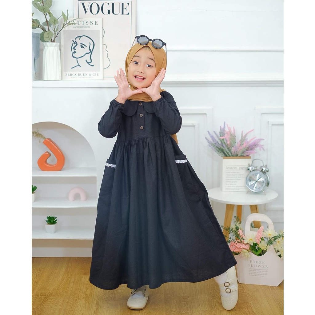 Grosir Terlaris Gamis anak karakter  katun Jepang 1-5tahun Keren (pre order) Elegan