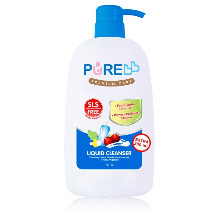 PURE BB | CLEANSER PUMP 700ML | SABUN CUCI BOTOL BAYI | SABUN CUCI BOTOL | BOTTLE CLEANSER BABY | CLEANSER | CUCI BOTOL BAYI | BOTTLE CLEANSER | SABUN CUCI BOTOL SUSU | BAYI BAYI | IBU BAYI | BOTTLE | BOTOL | BOTOL SUSU