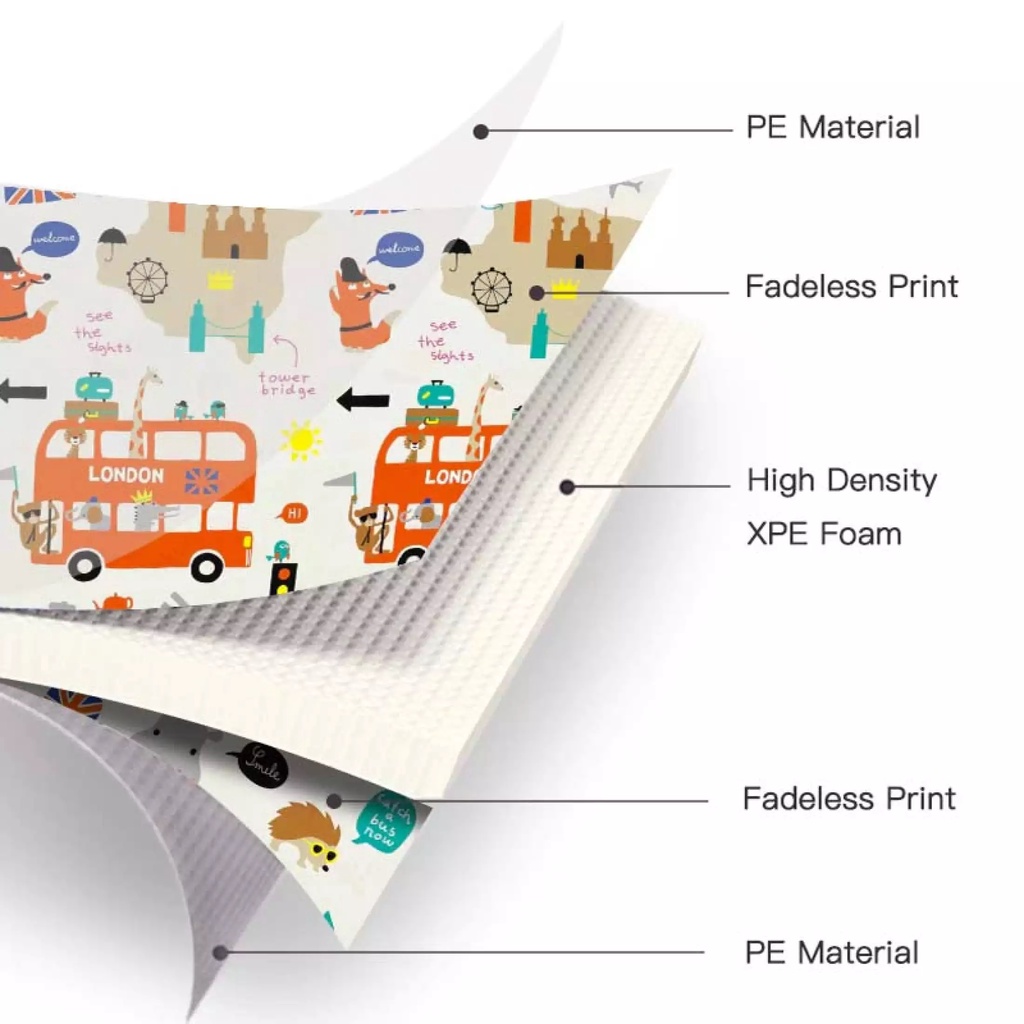 Bright Crown XPE Play Mat Alas Tempat Main Anak Bayi PlayMat