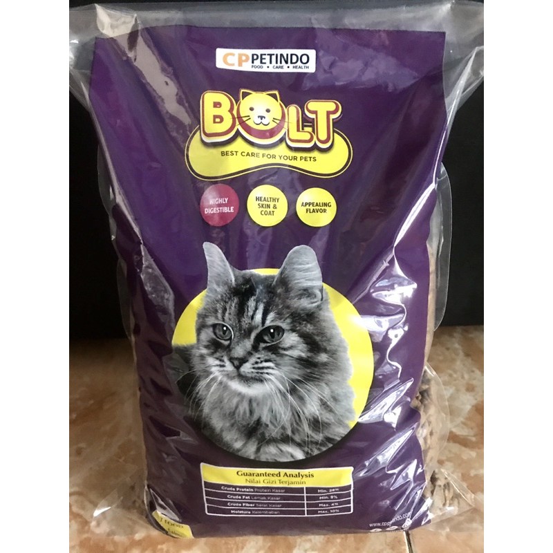 Makanan Kucing BOLT Best Seller Repack Termurah