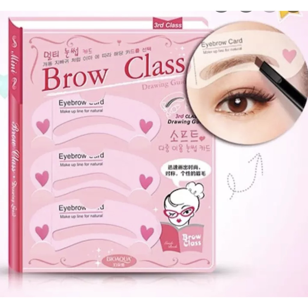 【GOGOMART】Cetakan Alis / Eye Brow Class isi 3pcs