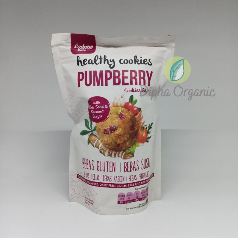 

Pumpberry 180 gr - Gluten Free Cookies - Ladang Lima - DIPHA ORGANIC