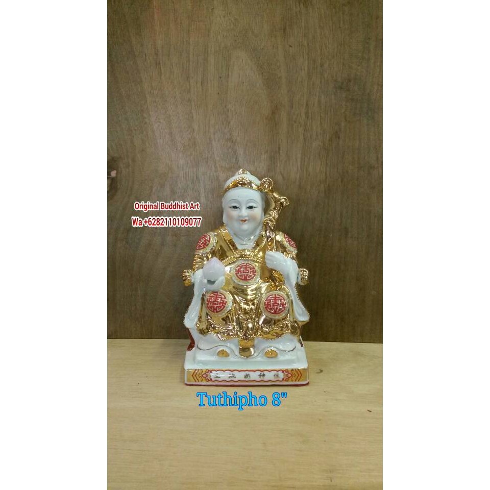 patung dewa bumi / patung dewa tanah tuthipho pho 8"