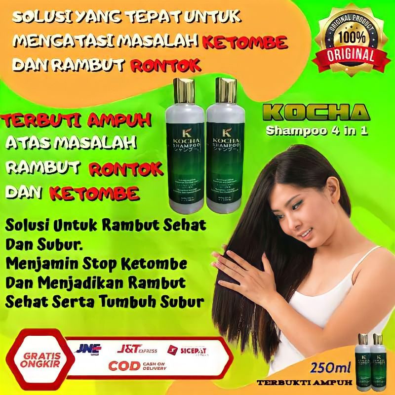 Shampoo Anti Ketombe Dan Rambut Rontok 250ml Kocha Shampoo Anti Ketombe Dan Anti Dandruff-4