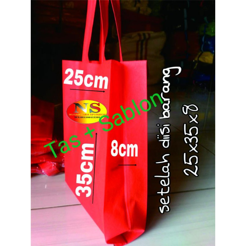 

Goodie bag-totebag-tas seminar-tas promosi-spunbond ukuran 25x35x8