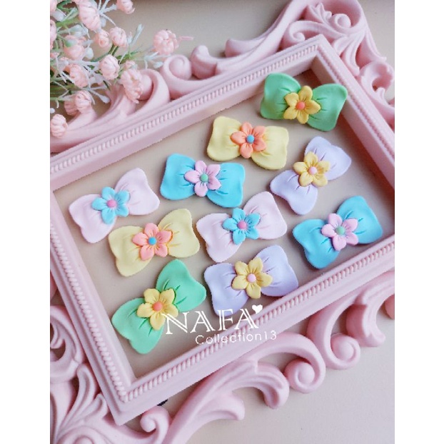 (10pcs) Clay Big bowtie B