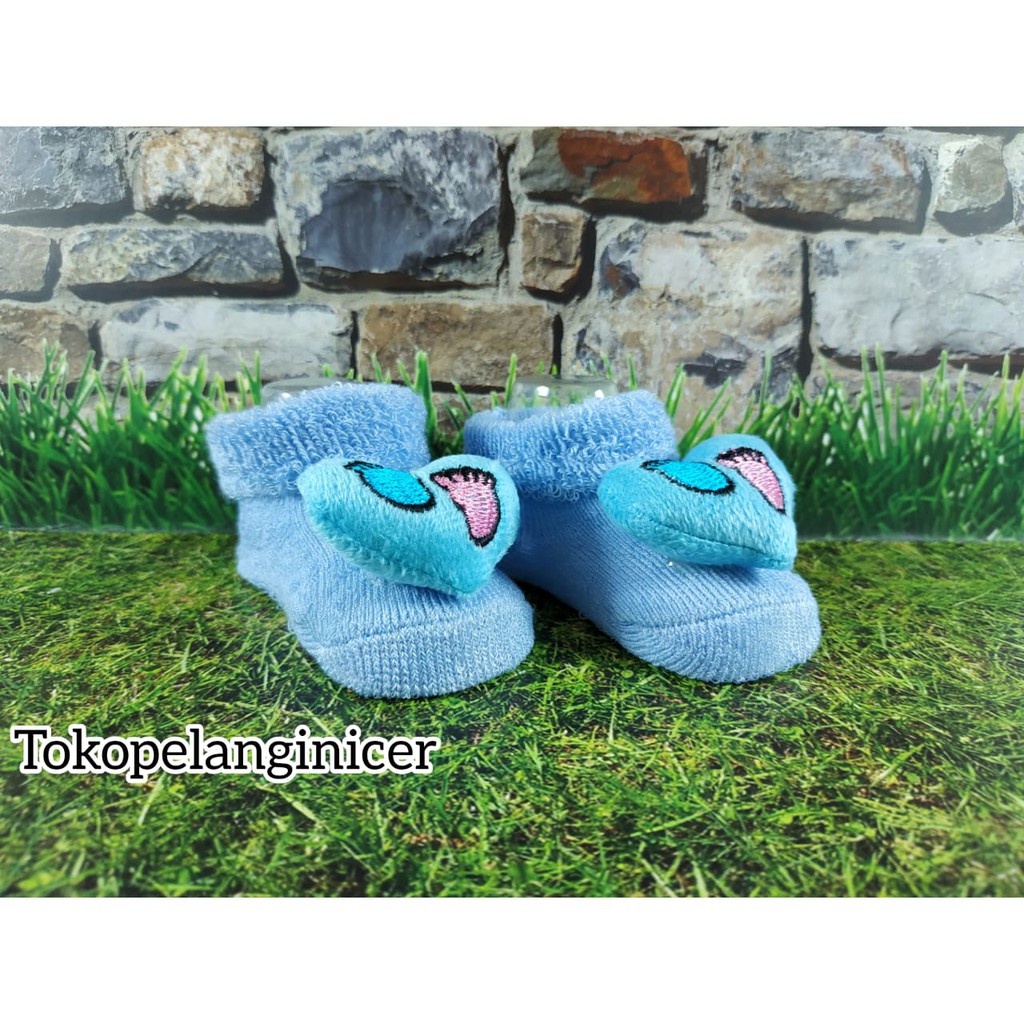 Kaos Kaki Bayi Lucu Model Boneka LOVE Karakter Tokopelanginicer