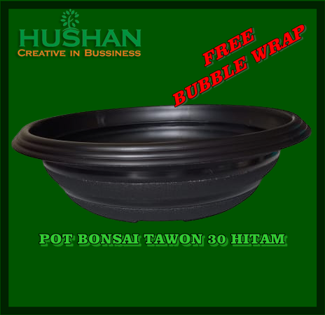 Pot Bunga Plastik Pot Bonsai Pot adenium Jepang / Ceper 30 Cm Motif Tawon Warna Hitam