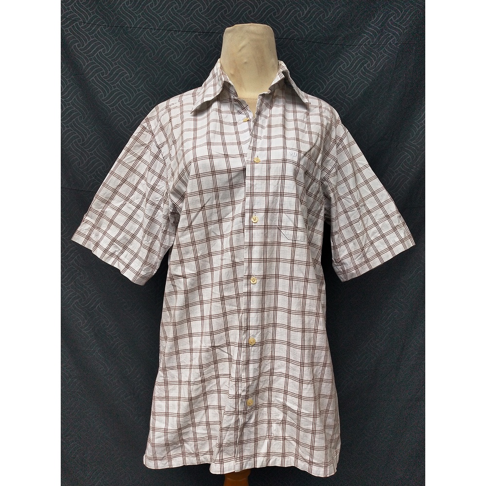 Kemeja Christian Dior Kotak-kotak Pria size L Authenthic