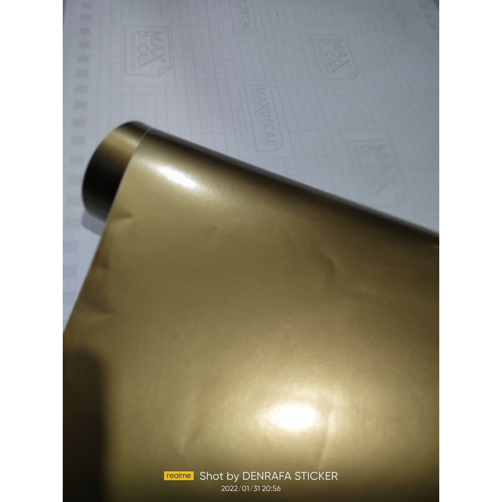Skotlet / stiker warna Gold Glossy Maxdecal