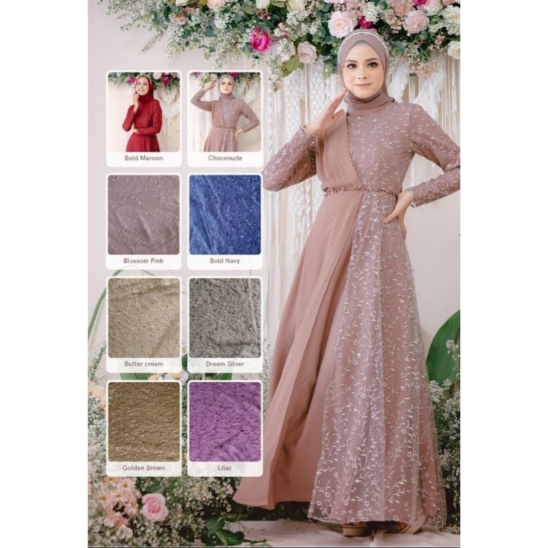 SYAHILA DRESS // GAUN PESTA - GAUN KONDANGAN - GAUN LAMARAN - GAUN WISUDA - GAUN WALIMAH - GAUN MUSLIMAH - GAUN