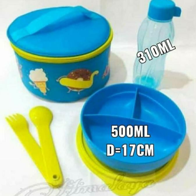 tupperware blue yummy anak. t4 bekal praktis dan lengkap. ---Termurah---