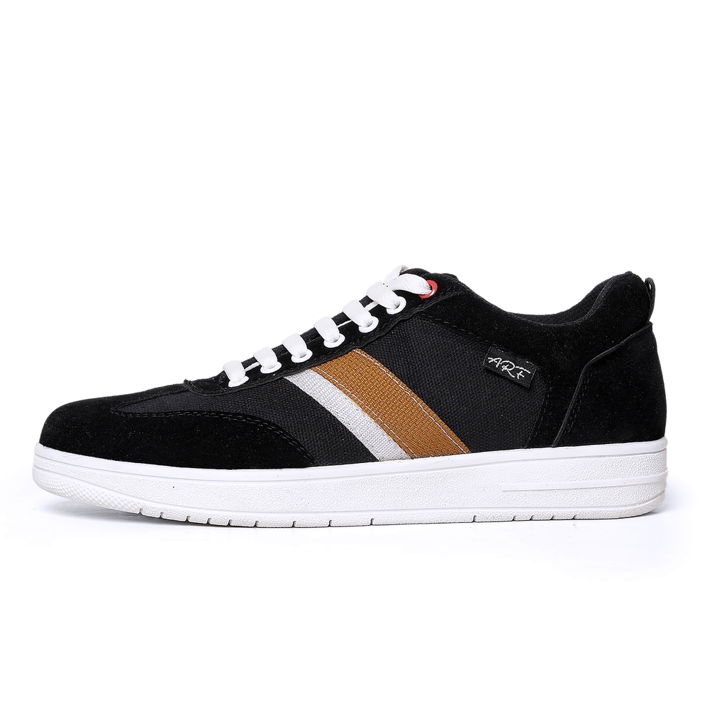 WILSON BLACK |ManNeedMe x ARF| Sepatu Sneakers Pria Casual Canvas Shoes ORIGINAL