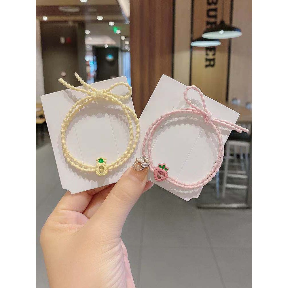 Ikat Rambut Korea Buah / Karet Rambut Fashion / Karet Rambut Motif Buah - Buahan / Kuncir Rambut Import