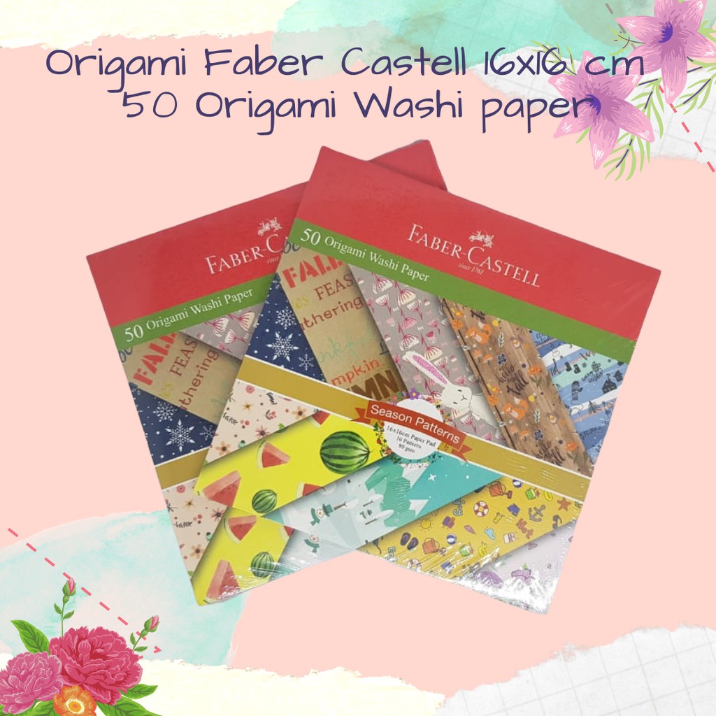 

Kertas Origami Paper Motif Faber Castell 16x16