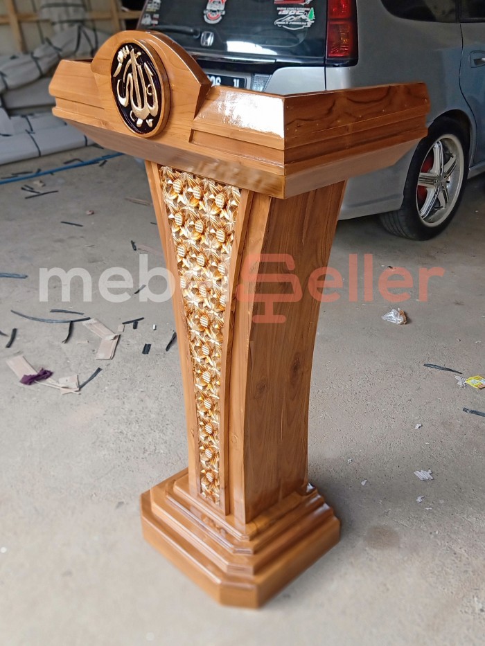Mimbar Masjid Minimalis - Podium Minimalis - Mimbar minimalis - Podium Jati - Podium Minimalis Jati 