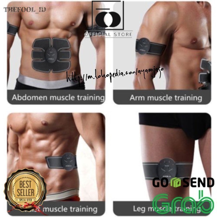 FIT SMART FITNESS EMS Six Pack Muscle Stimulator Alat Pengencang Otot paha