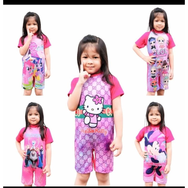 Baju renang anak/Baju renang anak perempuan.divingkarakter.