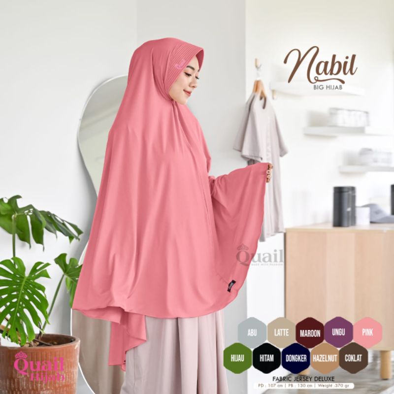 Jilbab Instan Jersey Syar'i Super Jumbo Pet Nabil