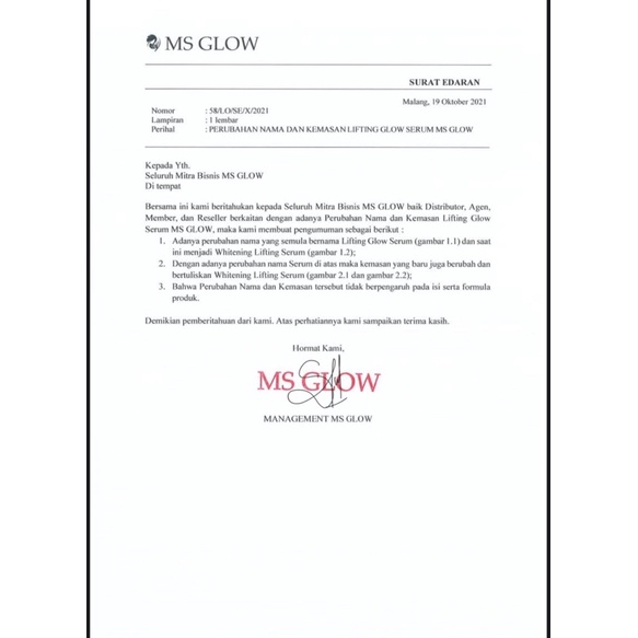 serum luminous ms glow / serum lifting msglow