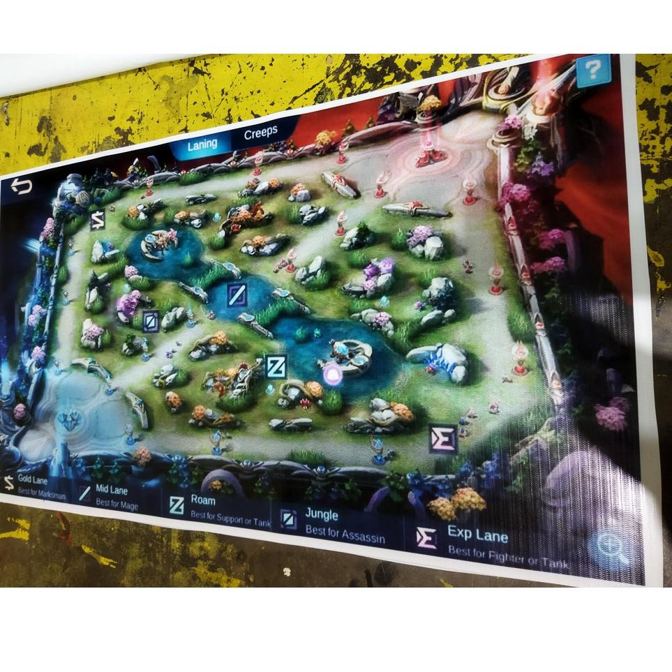 [KODE PRODUK 7S8Q83543] Map Peta Mobile Legends buat turnamen / hiasan dinding map ml map land of da