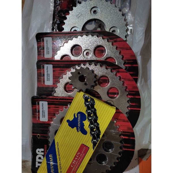 GIR SET KARISMA SUPRA X125 SUPRA FIT NEW  TDR GIR SET PLUS RANTE KORIYAMA REVO BLADE