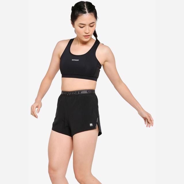 Superdry Train Mid Impact Lock Up Bra - Sports Performance Wanita 01