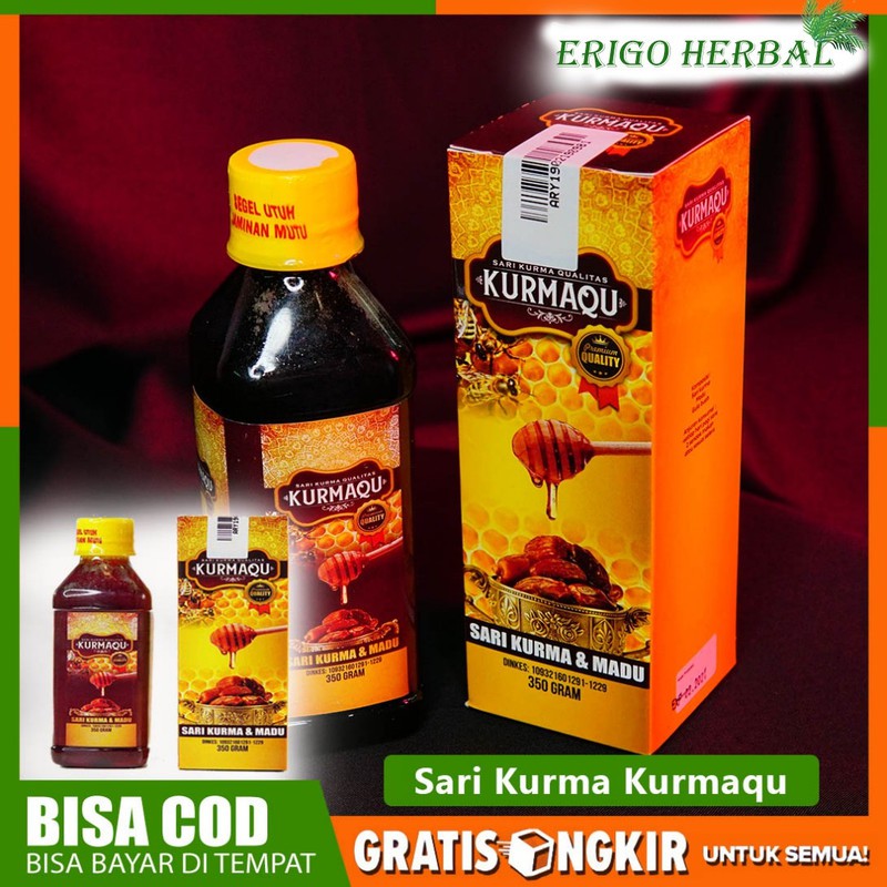 OBAT HERBAL Maag Kronis Gerd Asam Lambung Tinggi KURMAQU SARI KURMA DAN MADU ASLI