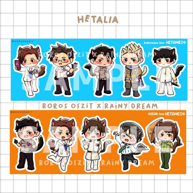 KEYCHAIN & STANDEE HETALIA FANMERCH ㅡbaca deskripsi. (Indonesia, Malaysia, Philipina, Singapura, Tha