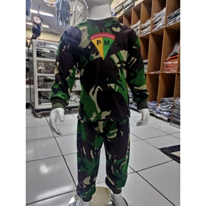 KAOS ANAK LENGAN PANJANG LORENG POLISI MILITER