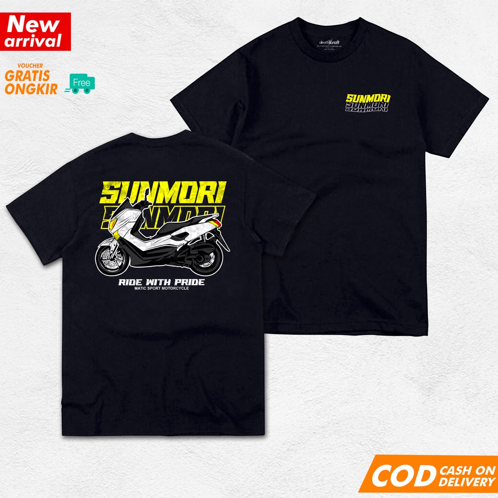 KAOS NMAX CLUB BAJU SUNMORI N MAX NATION BIKERS Lengan Pendek