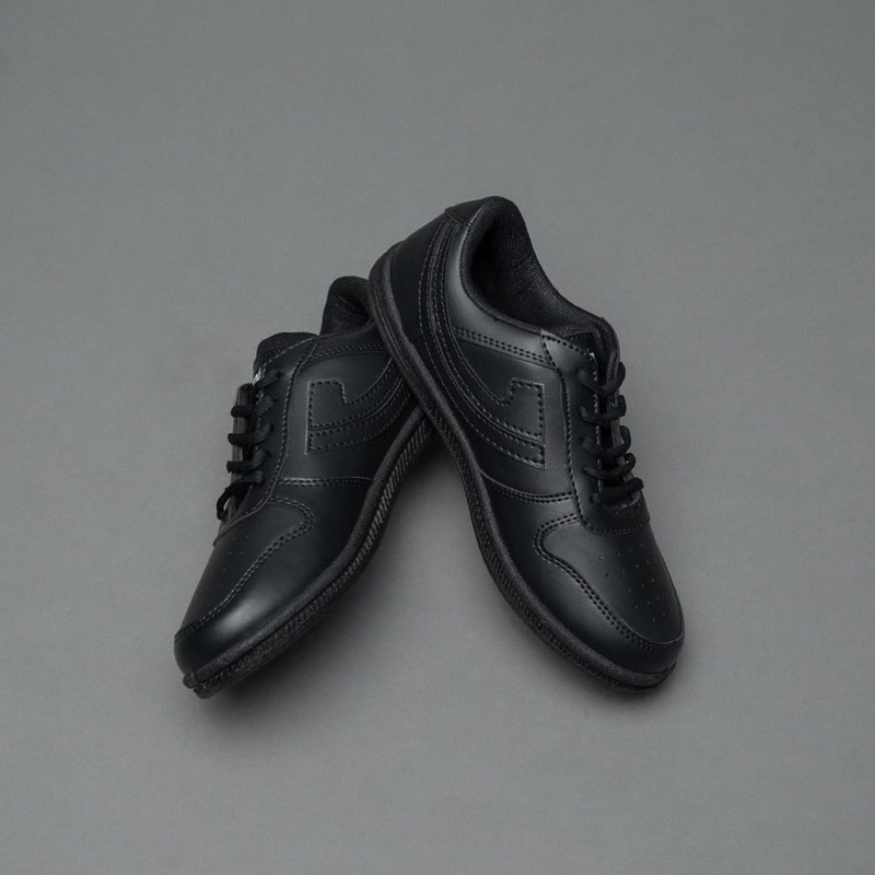 Sepatu johnson angkasa all black - sneakers pria wanita jhonson