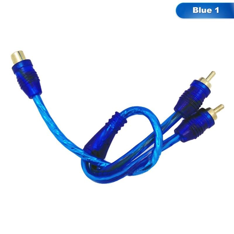 Kabel Adapter Splitter RCA Phono 1 Male Ke 2 Female untuk Mobil